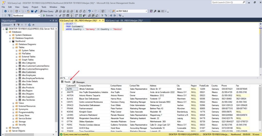 SQL WHERE Clause With Multiple Values