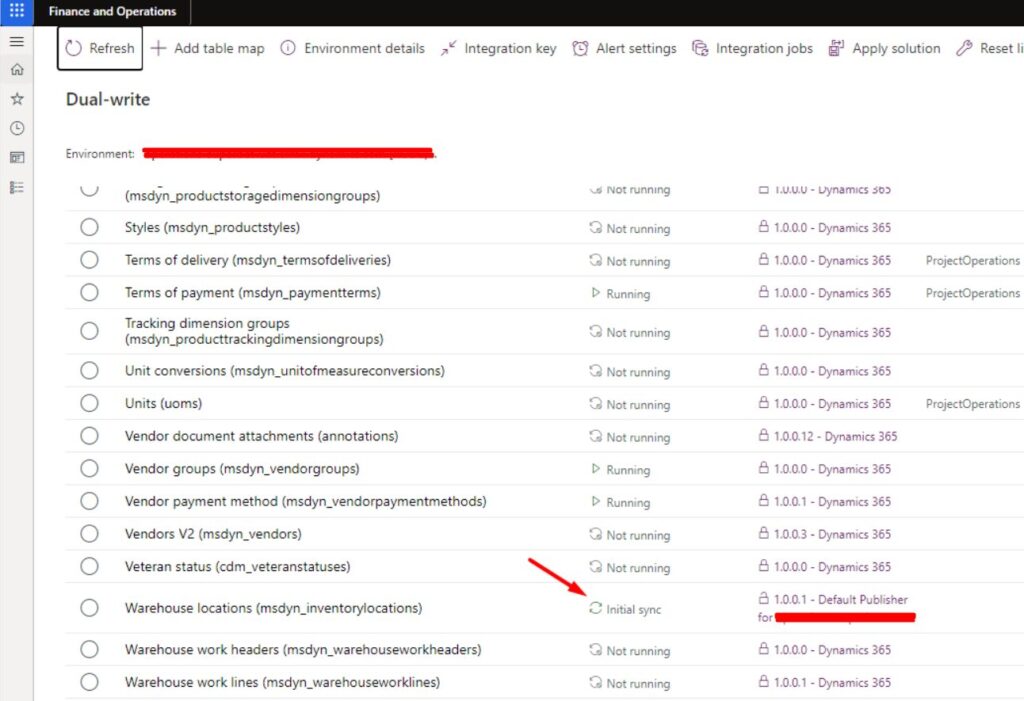 Dual-Write Initial Sync Error