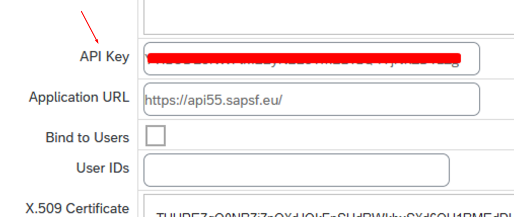 SuccessFactors API Key