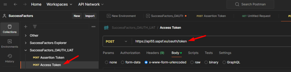 SuccessFactors Access Token