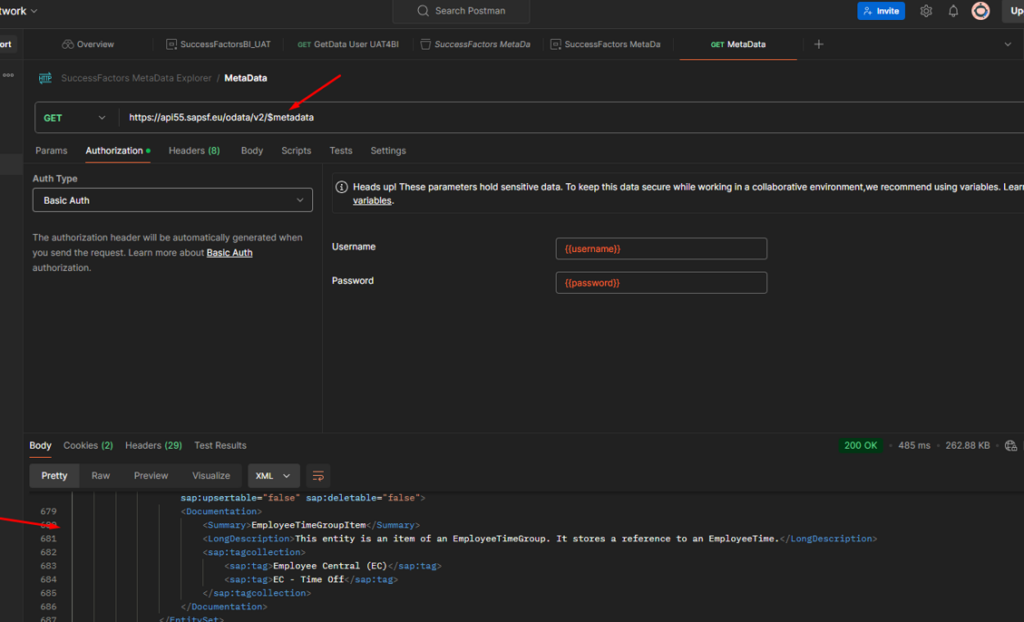 SuccessFactors OData Metadata Explorer